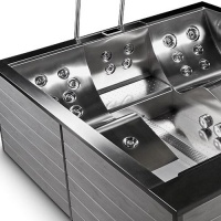 Спа бассейн из нержавеющей стали Wellis Volcano