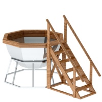 Банный чан 8 граней на подставке Банный чан 8 граней на подставке