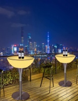 Комплект светящейся мебели Стол+2 стула V5