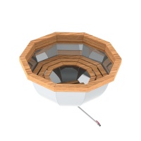 Банный чан 10 граней с обшивкой Банный чан 10 граней с обшивкой